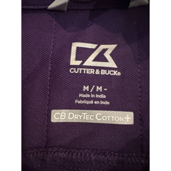 Cadbury Cutter & Buck Size M Polo Shirt NWT Women’s Slim Fit Purple Embroidered‎ - Picture 4 of 10